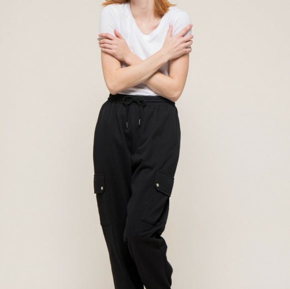 High Waisted Jogger Sweatpants with Pockets - Picture 6 of 8